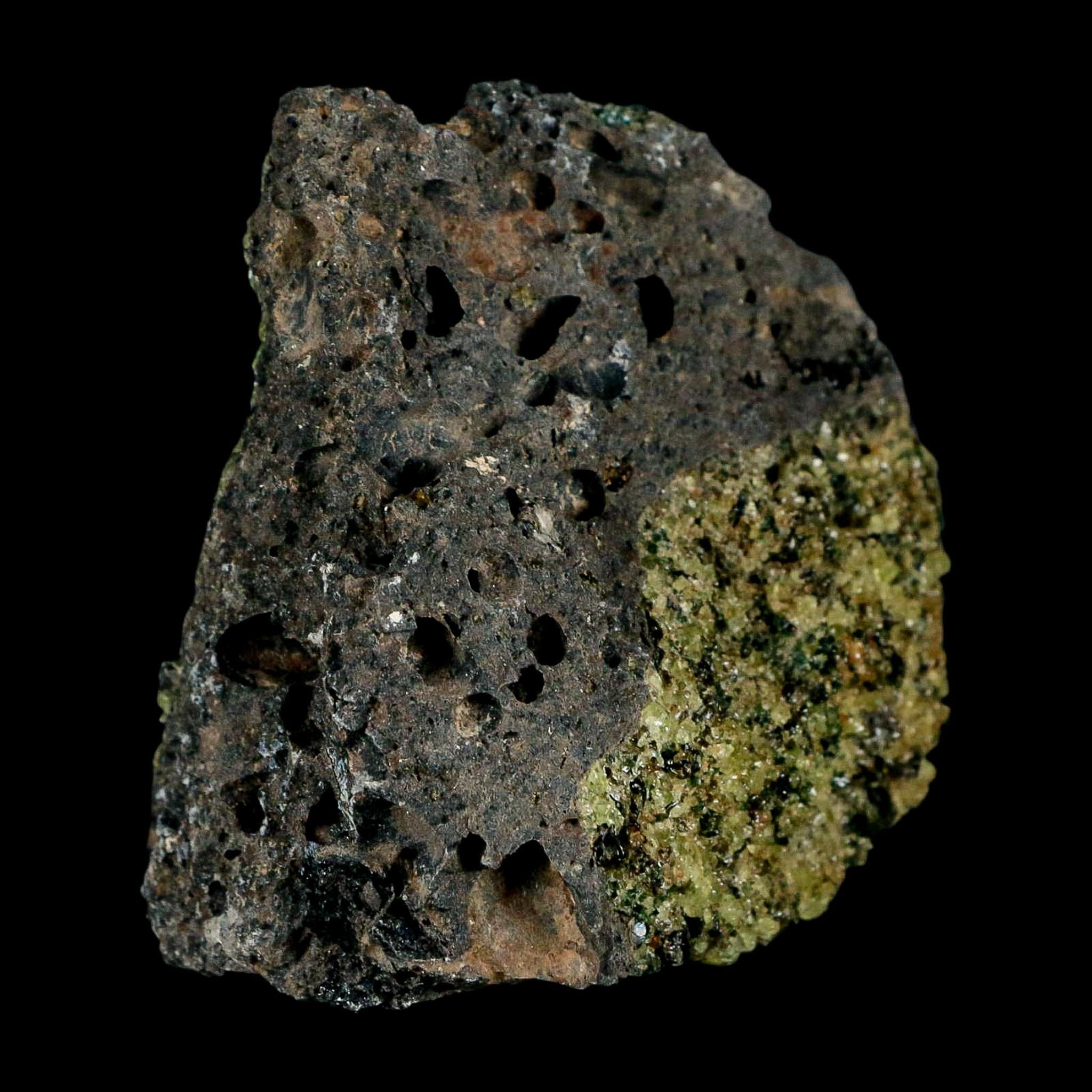 3.6" Natural Emerald Peridot And Chromium Crystals Minerals On Volcanic Rock Gila, AZ - Fossil Age Minerals