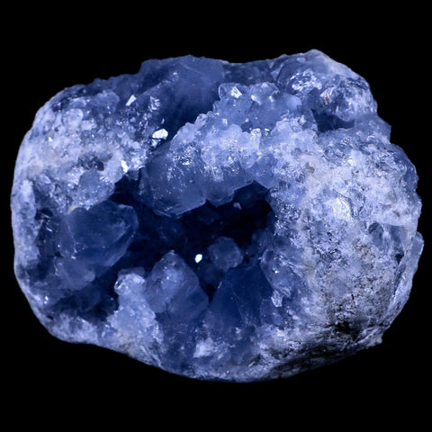 XL 5" Sky Blue Rough Celestite Crystal Druzy Cluster Geode 4 LB 6.5 OZ Celestine - Fossil Age Minerals