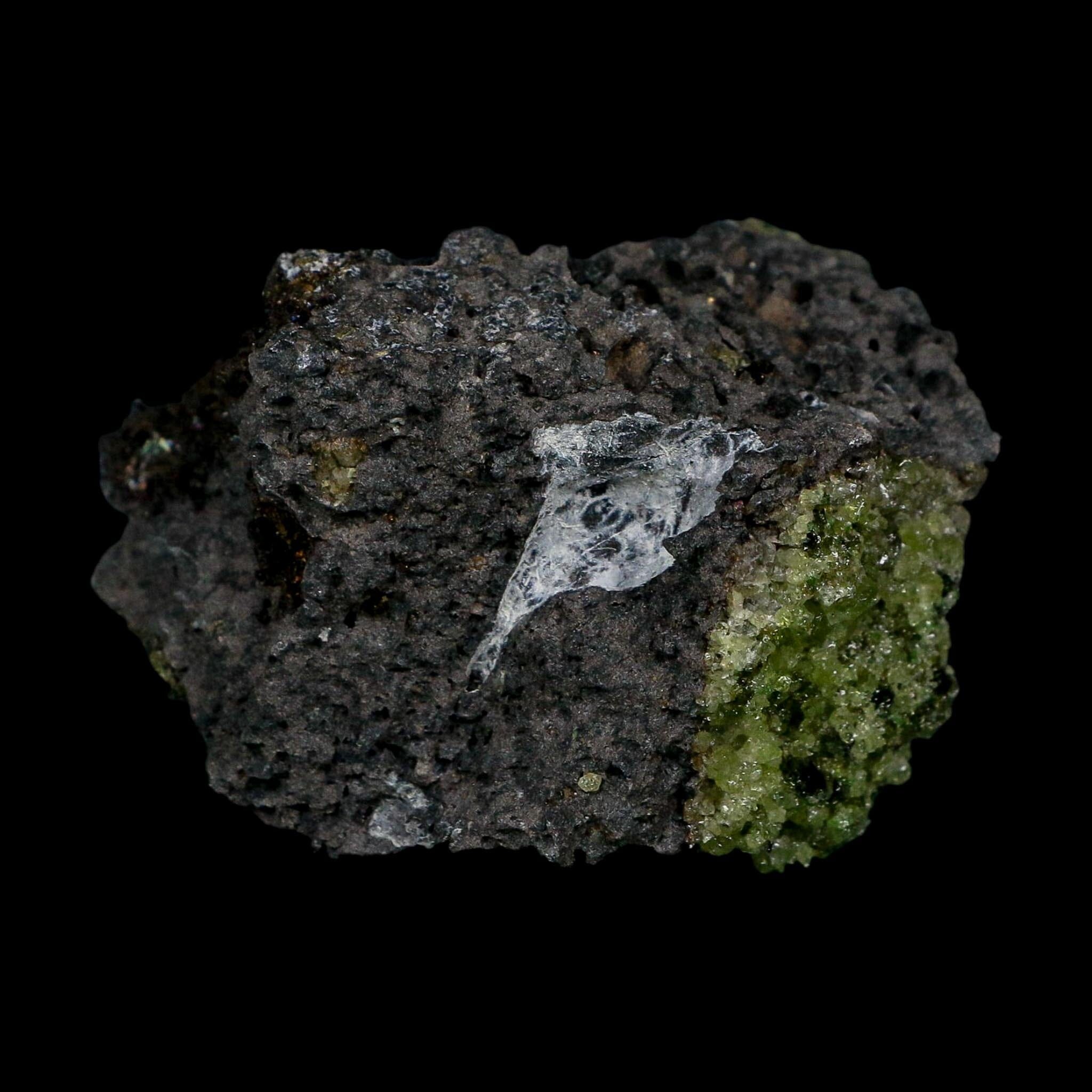 2.8" Natural Emerald Peridot And Chromium Crystals Minerals On Volcanic Rock Gila, AZ