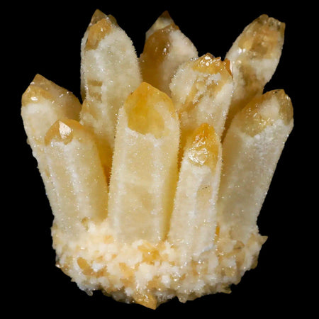 3.4" Yellow Phantom Ghost Quartz Crystal, Chlorite Cluster Mineral Specimen