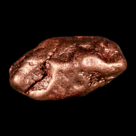 1" Solid Native Copper Polished Nugget Mineral Keweenaw Michigan