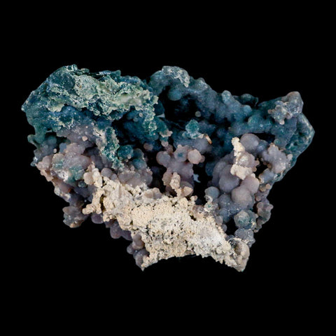 4.3" Purple And Green Grape Agate Botryoidal Crystal Cluster Mineral Sulawesi Island - Fossil Age Minerals