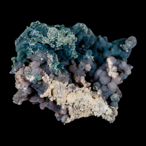 4.3" Purple And Green Grape Agate Botryoidal Crystal Cluster Mineral Sulawesi Island - Fossil Age Minerals