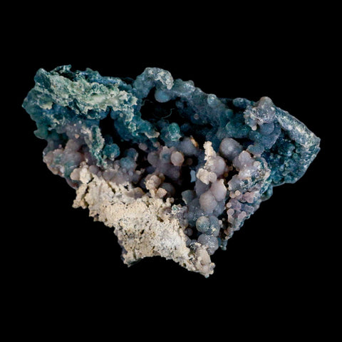 4.3" Purple And Green Grape Agate Botryoidal Crystal Cluster Mineral Sulawesi Island - Fossil Age Minerals