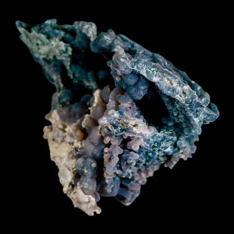 4.3" Purple And Green Grape Agate Botryoidal Crystal Cluster Mineral Sulawesi Island - Fossil Age Minerals