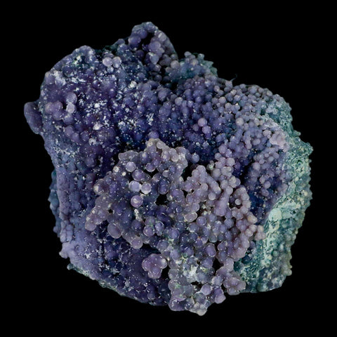 4.5" Purple And Green Grape Agate Botryoidal Crystal Cluster Mineral Sulawesi Island - Fossil Age Minerals