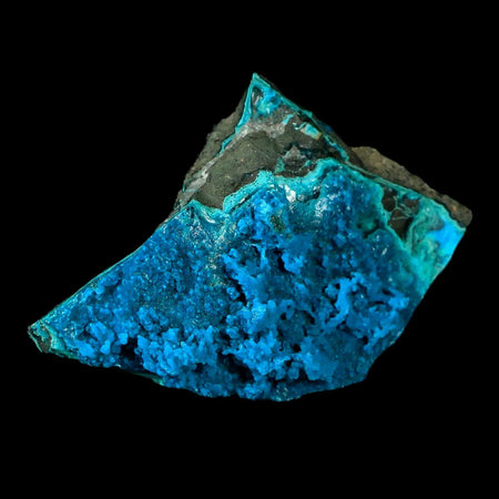 3" Chrysocolla Malachite Rare Botryoidal Grape Crystal Teal And Green From Peru