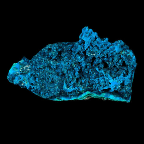 2.7" Chrysocolla Malachite Rare Botryoidal Grape Crystal Teal And Green From Peru - Fossil Age Minerals