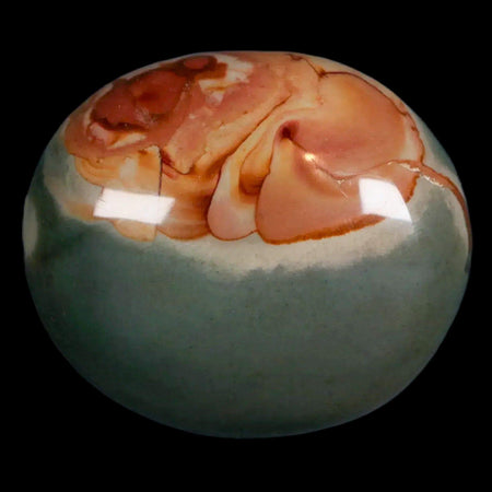 2.3" Polychrome Jasper Natural Polished Mineral Palm Stone Madagascar