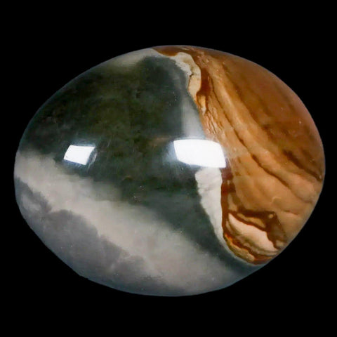 2.2" Polychrome Jasper Natural Polished Mineral Palm Stone Madagascar - Fossil Age Minerals