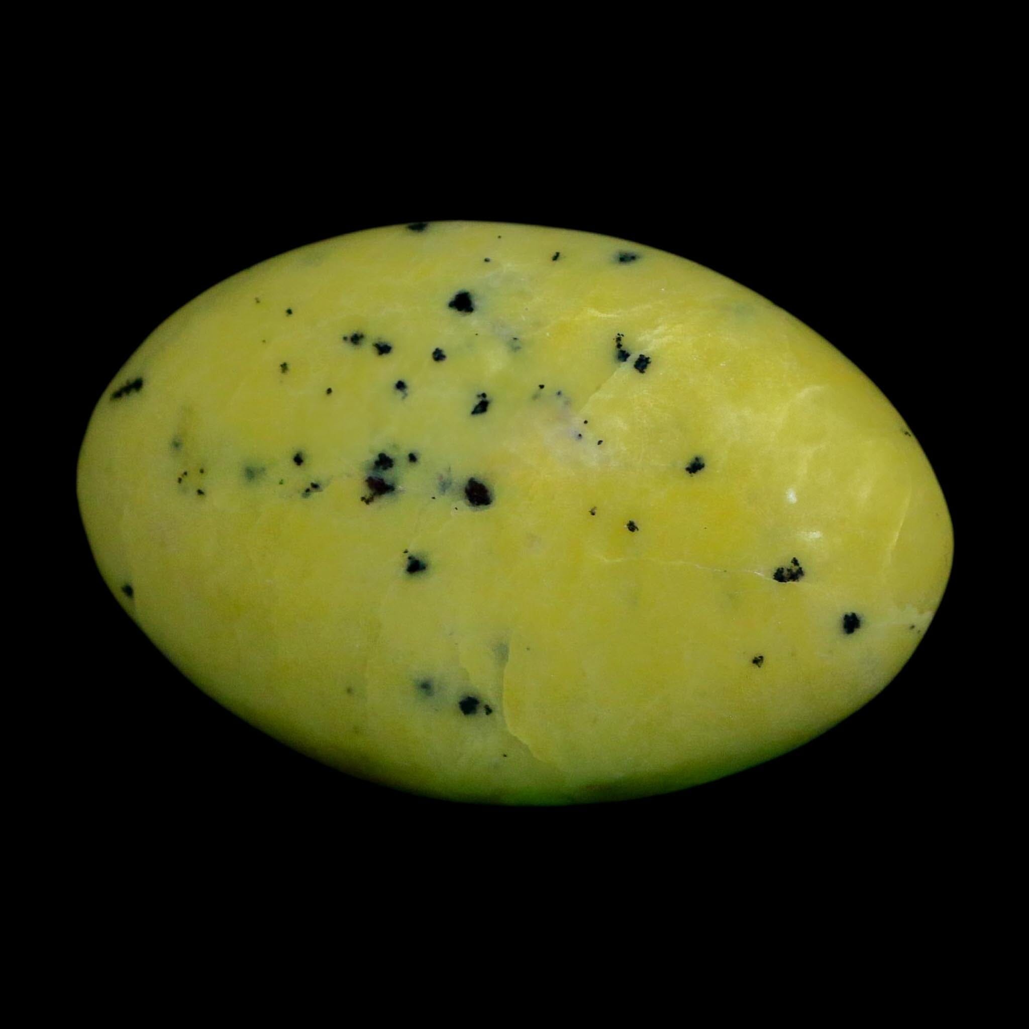 2.8" Natural Polished Serpentine Green And Yellow Palm Stone Mineral Gemstone Pakistan - Fossil Age Minerals