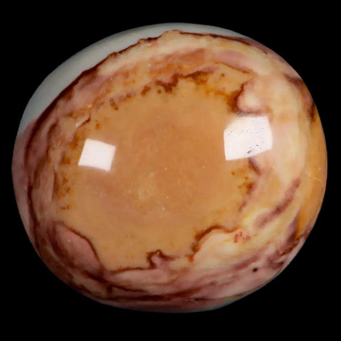 2.3" Polychrome Jasper Natural Polished Mineral Palm Stone Madagascar - Fossil Age Minerals