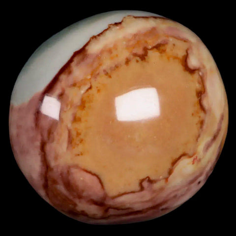 2.3" Polychrome Jasper Natural Polished Mineral Palm Stone Madagascar - Fossil Age Minerals