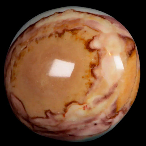 2.3" Polychrome Jasper Natural Polished Mineral Palm Stone Madagascar - Fossil Age Minerals