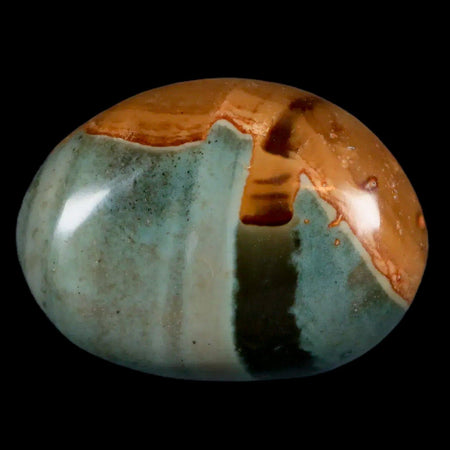 1.9" Polychrome Jasper Natural Polished Mineral Palm Stone Madagascar