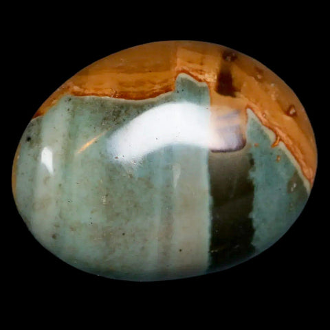 1.9" Polychrome Jasper Natural Polished Mineral Palm Stone Madagascar - Fossil Age Minerals