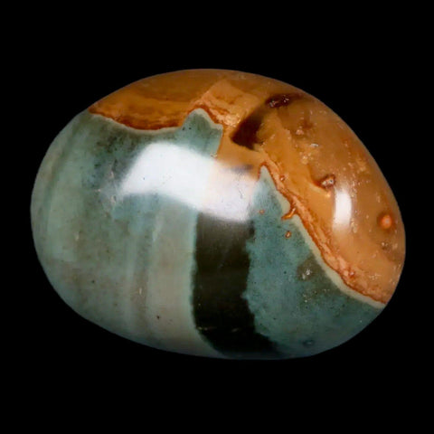 1.9" Polychrome Jasper Natural Polished Mineral Palm Stone Madagascar - Fossil Age Minerals