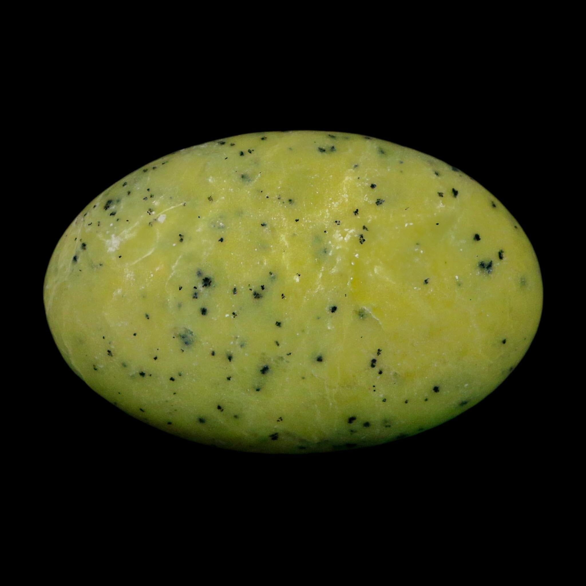 2.4" Natural Polished Serpentine Green And Yellow Palm Stone Mineral Gemstone Pakistan - Fossil Age Minerals