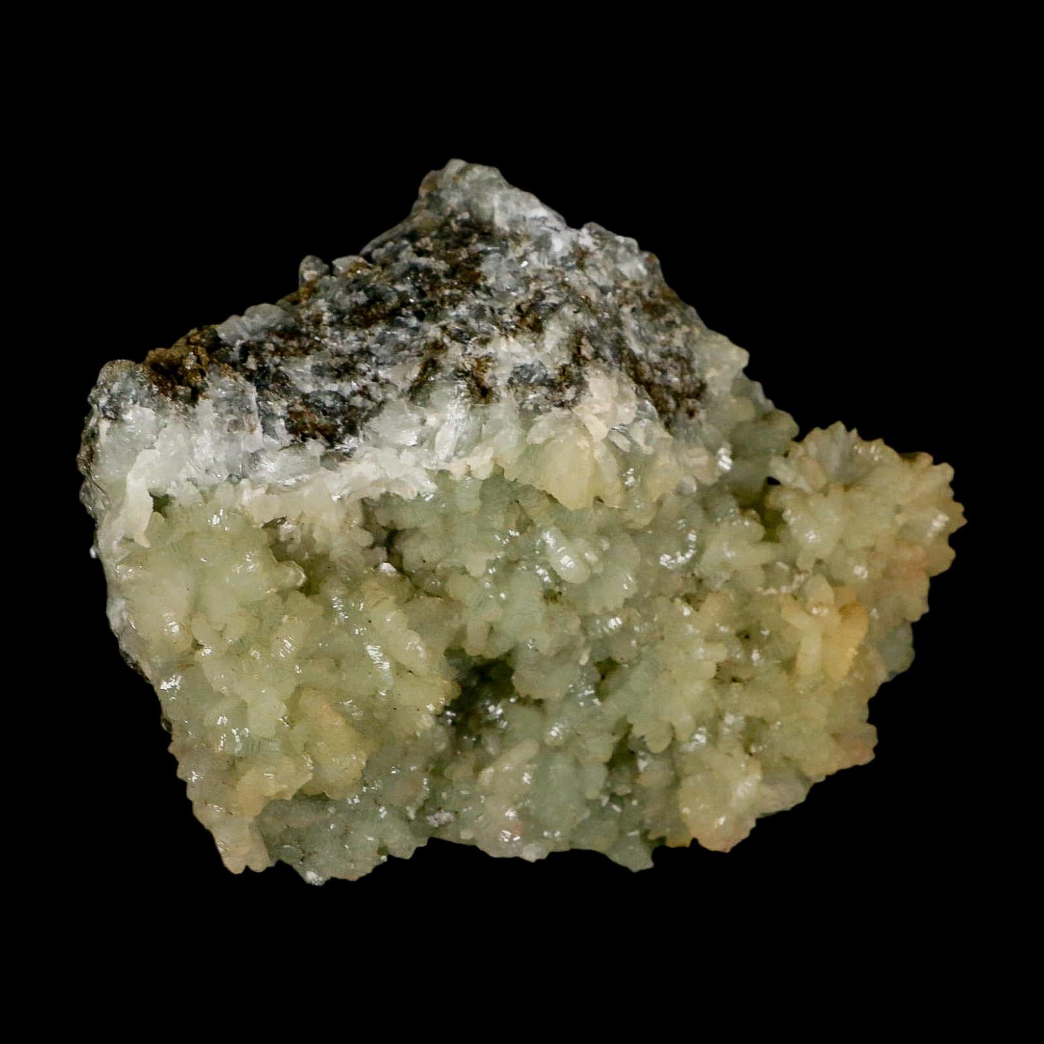 4.7" Rough Green Prehnite Crystal Mineral Specimen Location Imilchil, Morocco - Fossil Age Minerals