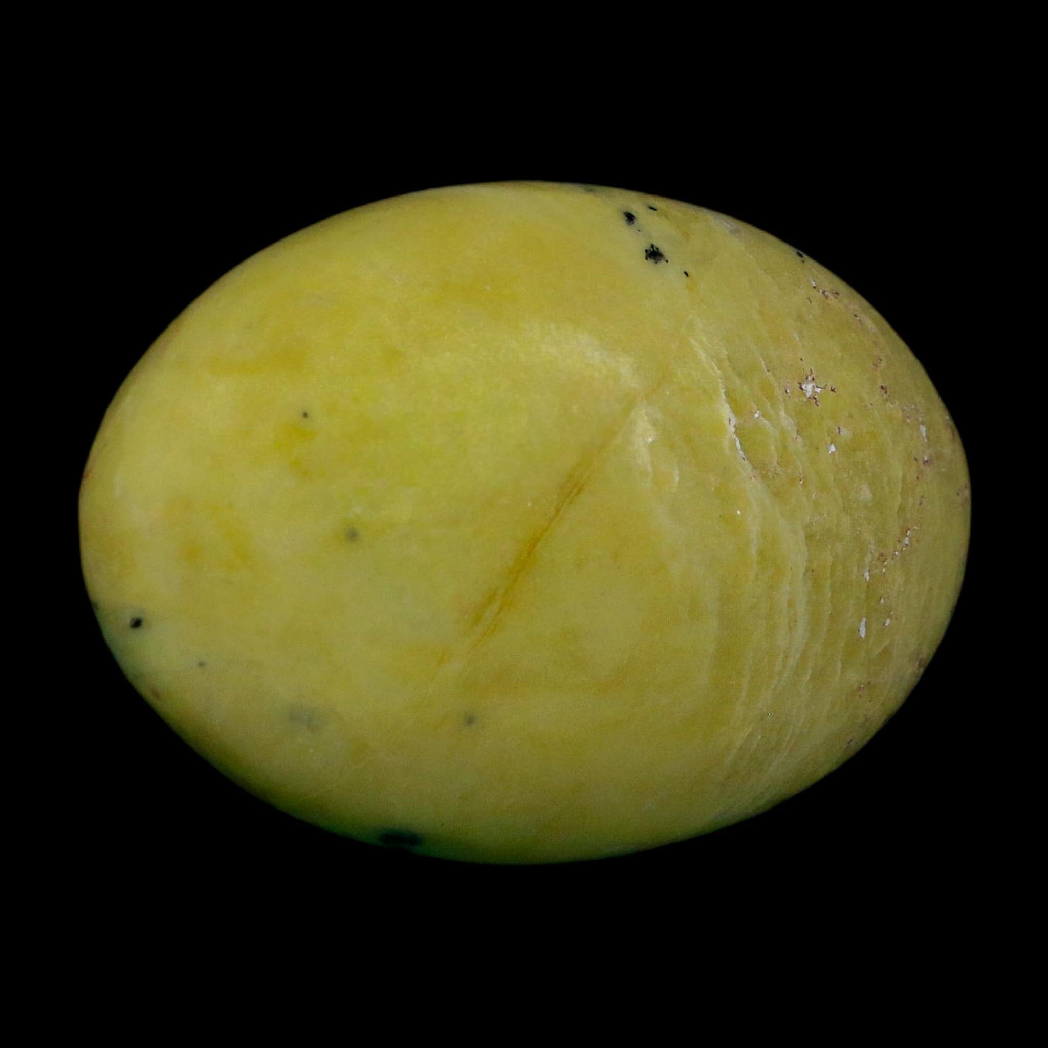 2.3" Natural Polished Serpentine Green And Yellow Palm Stone Mineral Gemstone Pakistan - Fossil Age Minerals