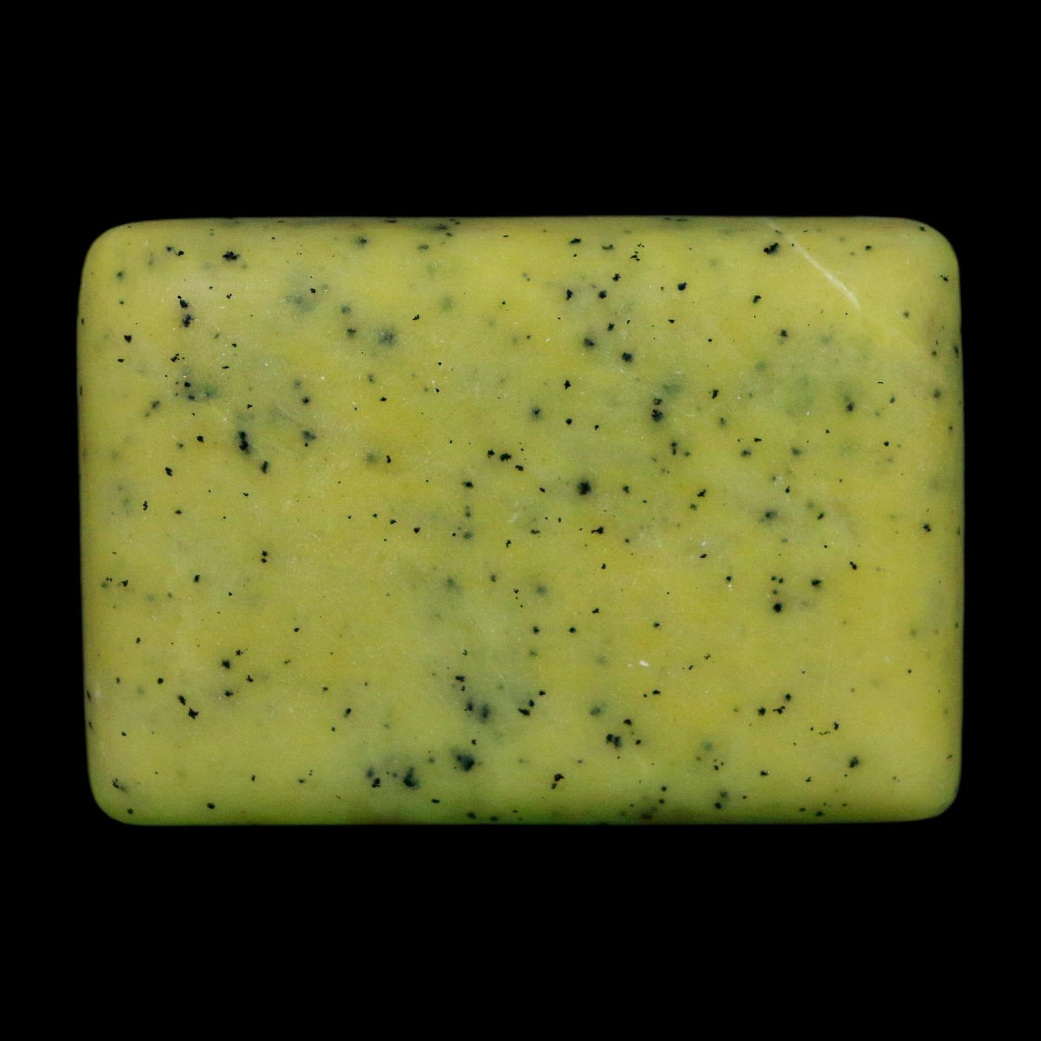 2.1" Natural Polished Serpentine Green And Yellow Square Mineral Gemstone Pakistan - Fossil Age Minerals