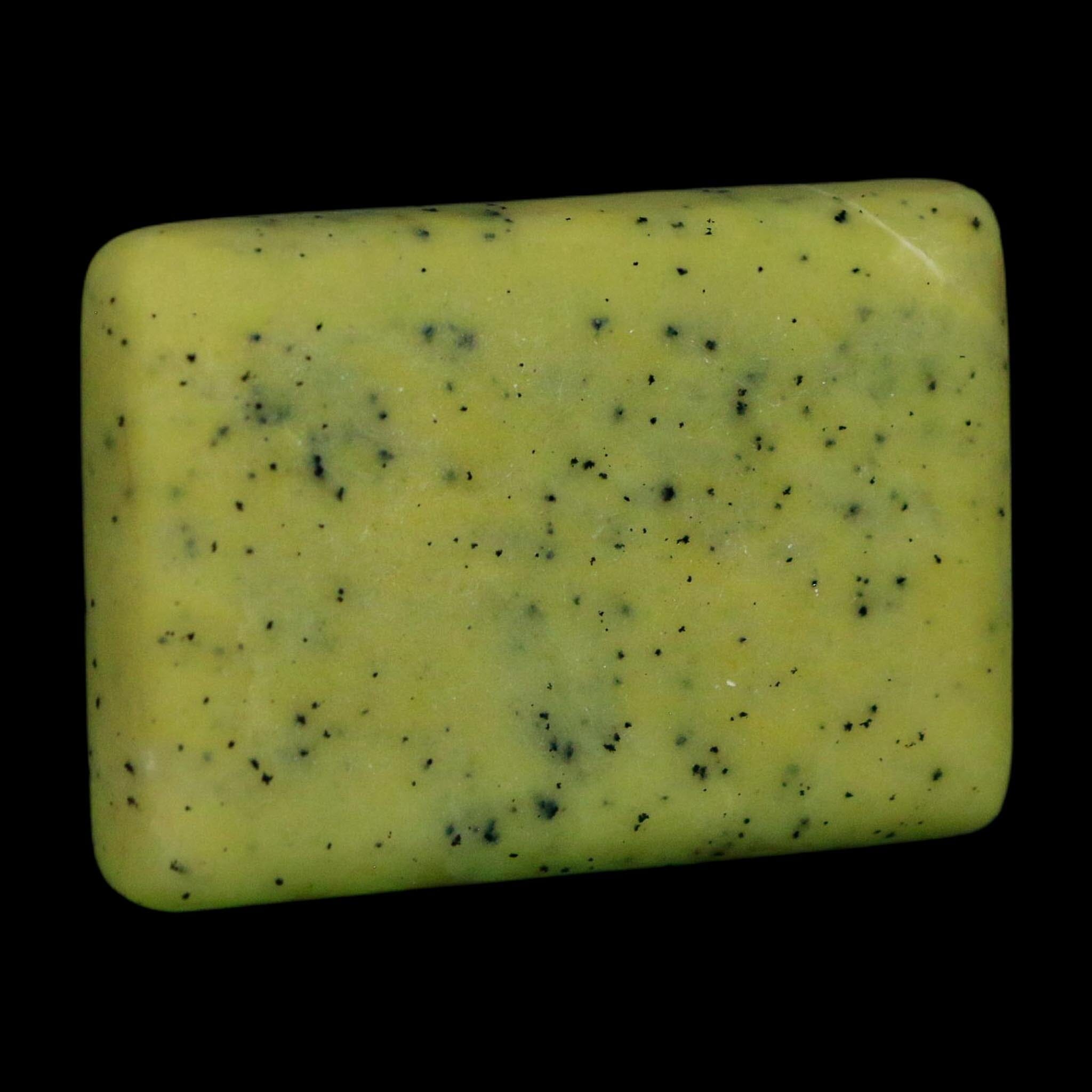 2.1" Natural Polished Serpentine Green And Yellow Square Mineral Gemstone Pakistan - Fossil Age Minerals