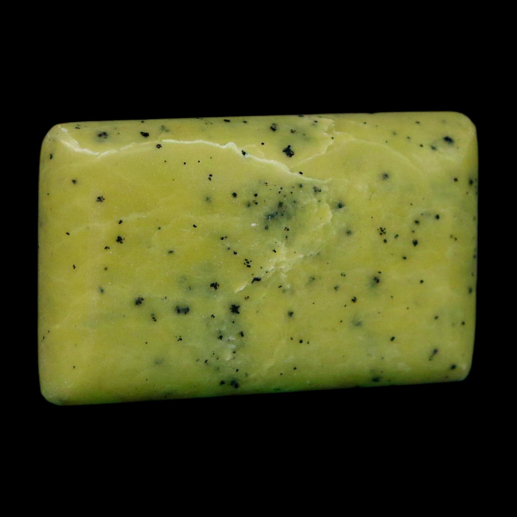 2.1" Natural Polished Serpentine Green And Yellow Square Mineral Gemstone Pakistan - Fossil Age Minerals