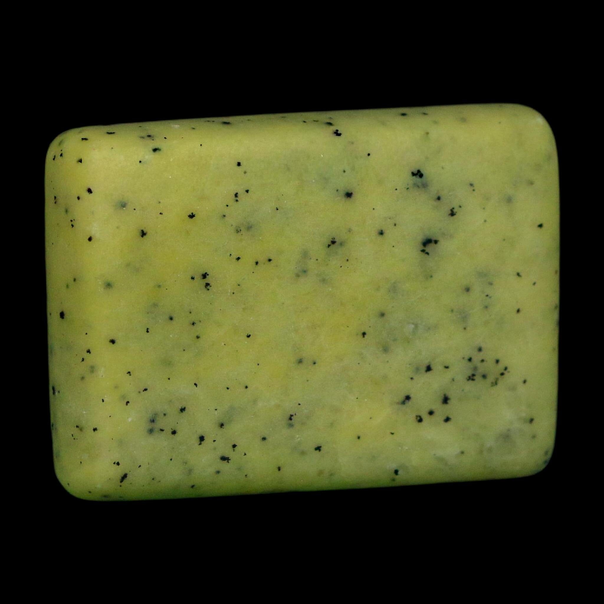 2.2" Natural Polished Serpentine Green And Yellow Square Mineral Gemstone Pakistan - Fossil Age Minerals