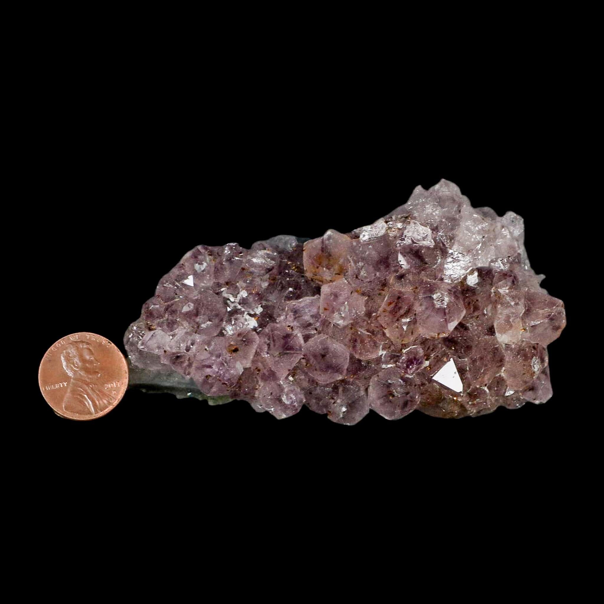 3.9" Rough Purple Amethyst Crystal Cluster Mineral Specimen Brazil - Fossil Age Minerals