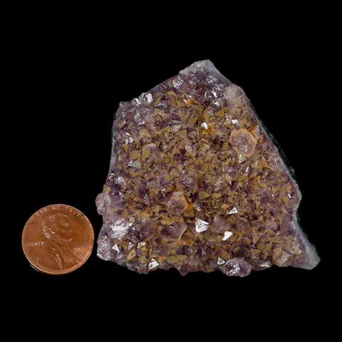 2.2" Rough Purple Amethyst Crystal Cluster Mineral Specimen Brazil