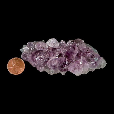 3.7" Rough Purple Amethyst Crystal Cluster Mineral Specimen Brazil