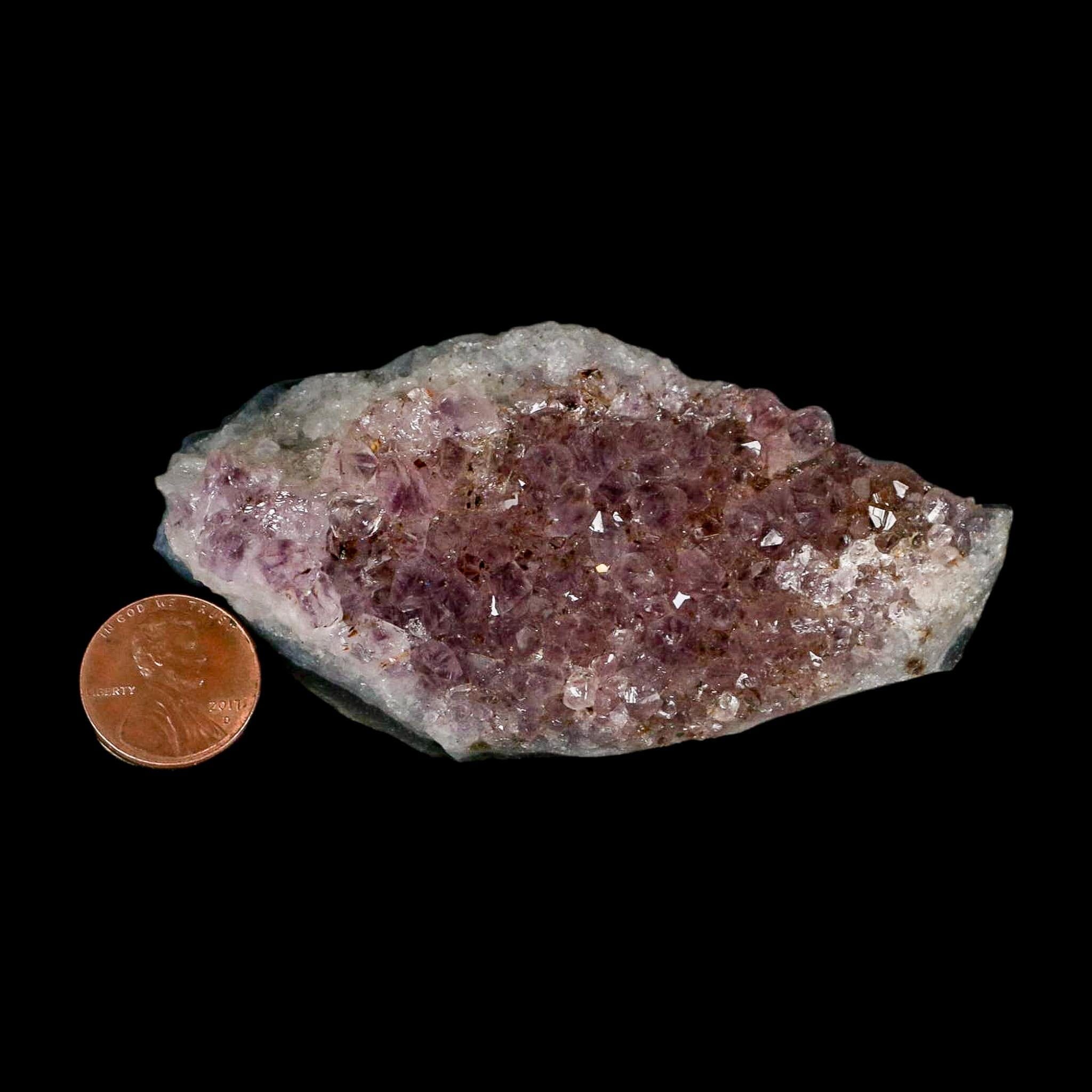 3.5" Rough Purple Amethyst Crystal Cluster Mineral Specimen Brazil - Fossil Age Minerals