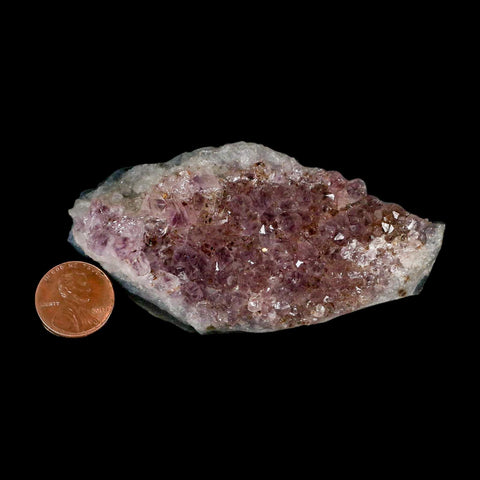 3.5" Rough Purple Amethyst Crystal Cluster Mineral Specimen Brazil