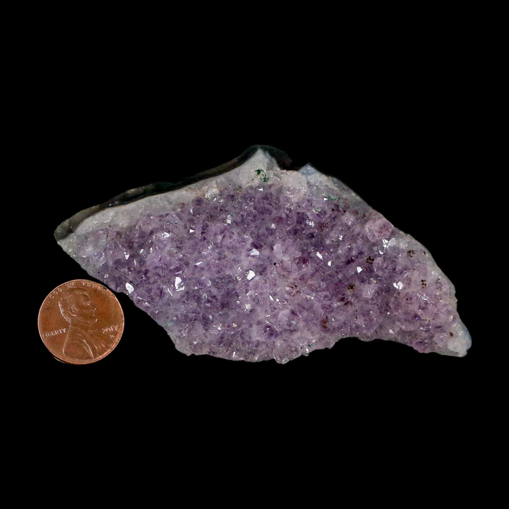 3.8" Rough Purple Amethyst Crystal Cluster Mineral Specimen Brazil - Fossil Age Minerals