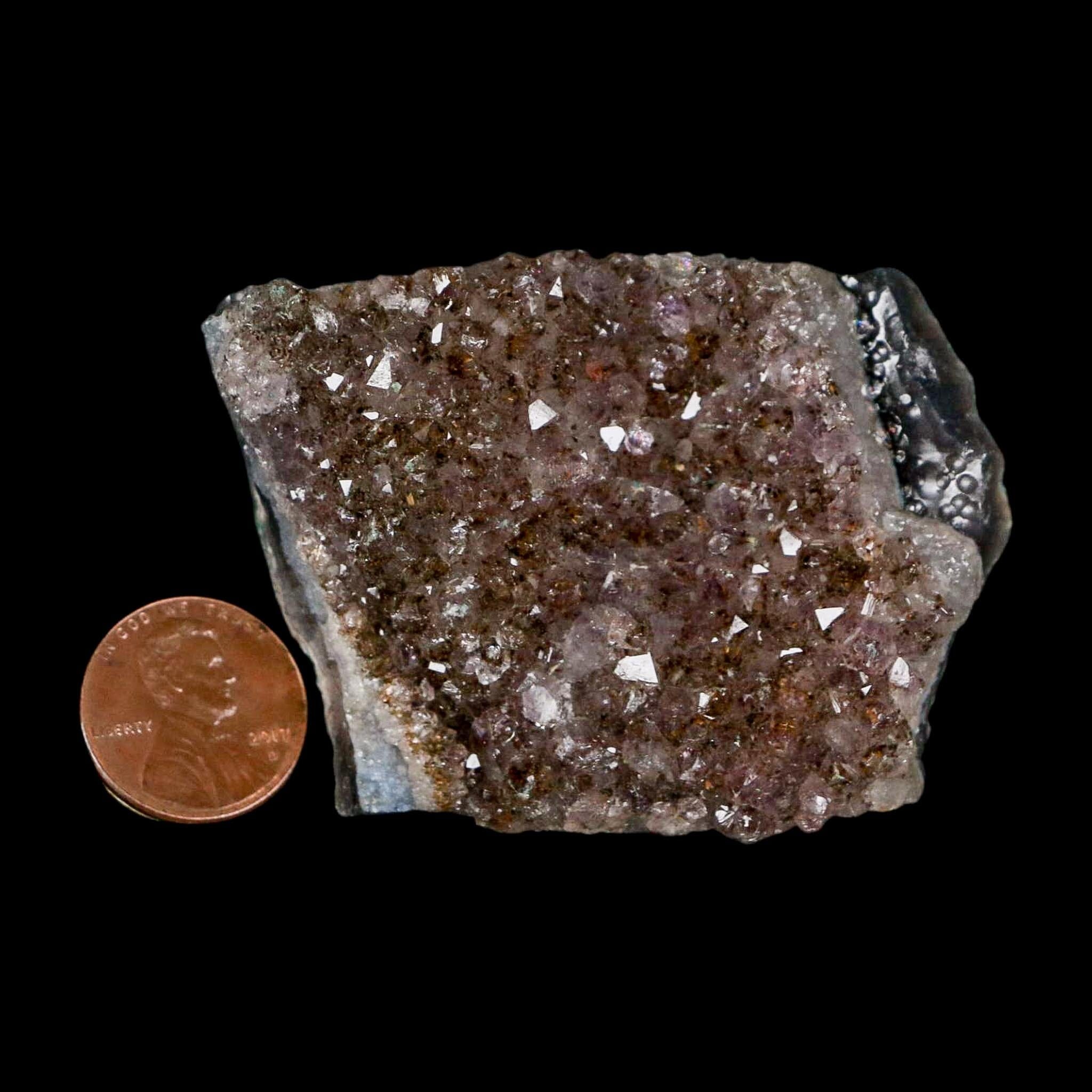 2.5" Rough Purple Amethyst Crystal Cluster Mineral Specimen Brazil - Fossil Age Minerals