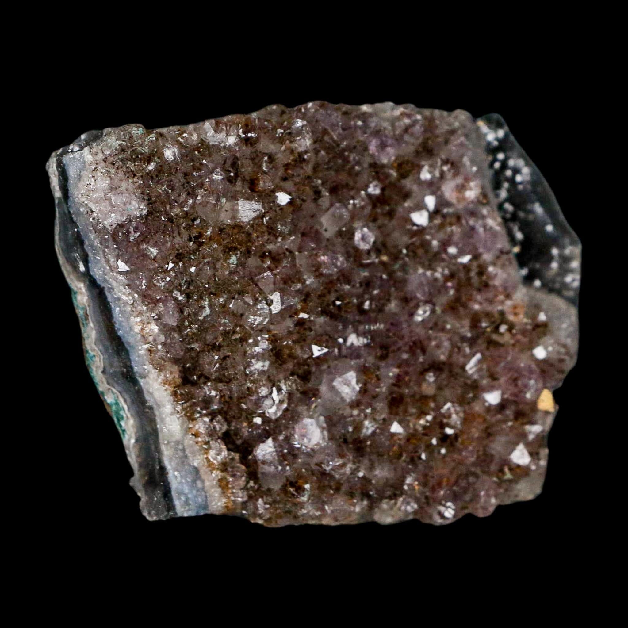 2.5" Rough Purple Amethyst Crystal Cluster Mineral Specimen Brazil - Fossil Age Minerals