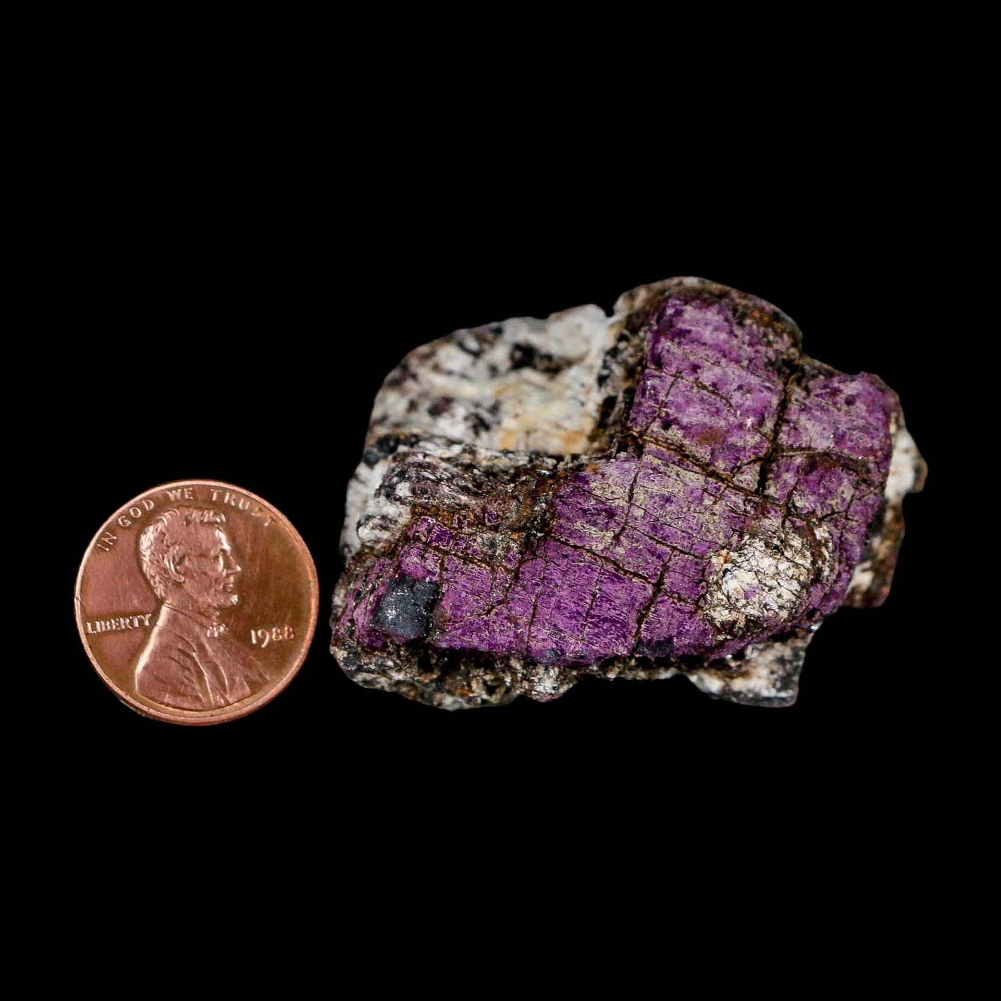 2.2" Rough Purple Purpurite Manganese Mineral Specimen Location Namibia - Fossil Age Minerals