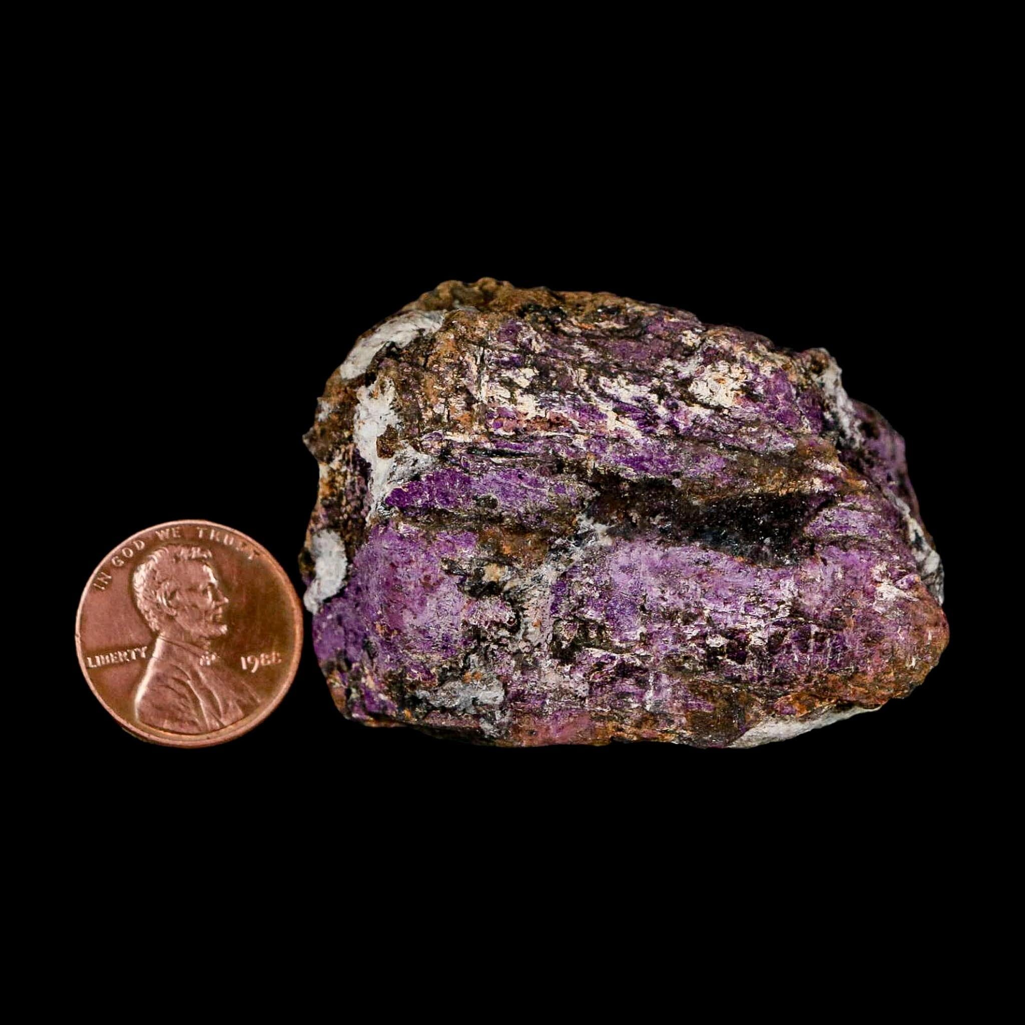 2.1" Rough Purple Purpurite Manganese Mineral Specimen Location Namibia - Fossil Age Minerals