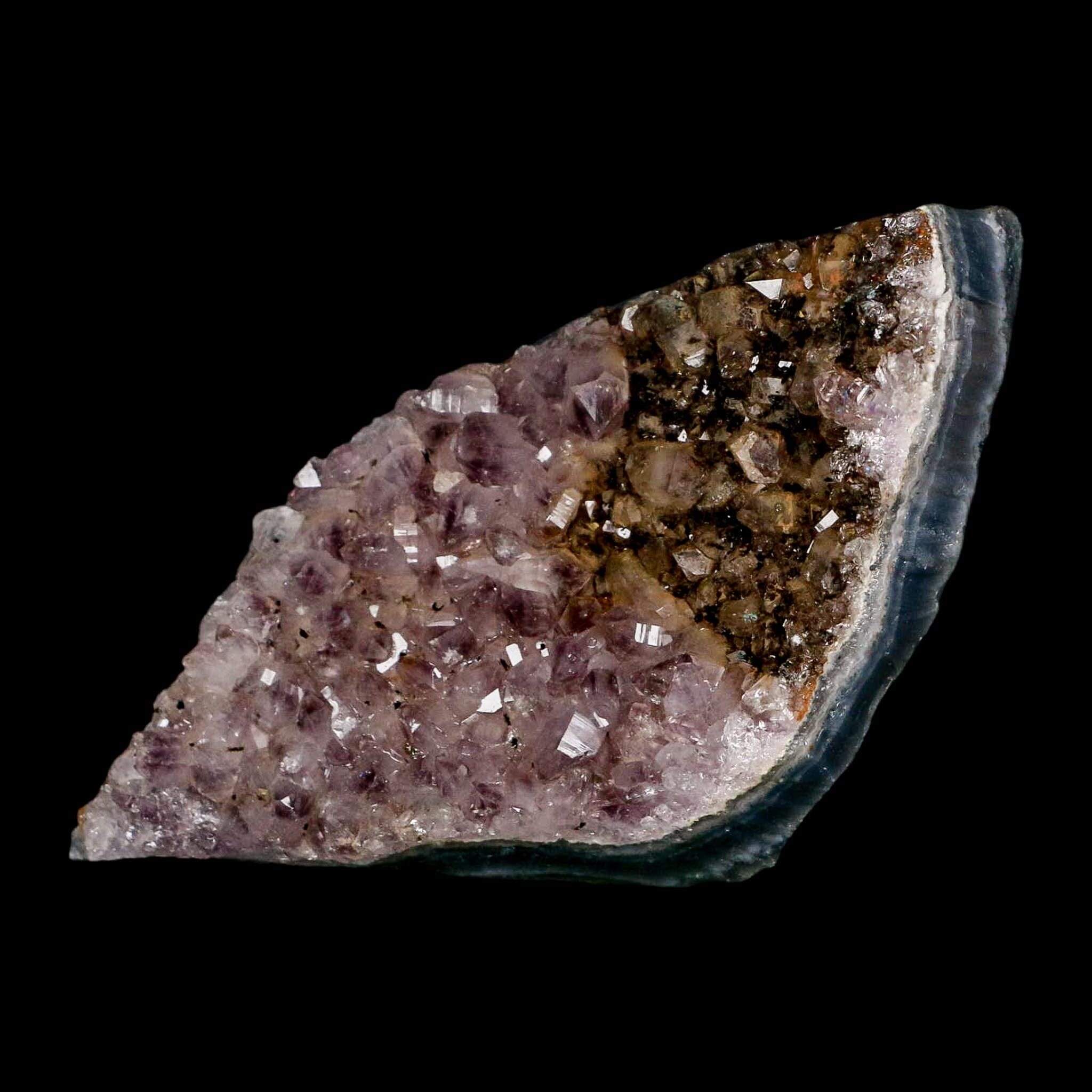 4.1" Rough Purple Amethyst Crystal Cluster Mineral Specimen Brazil - Fossil Age Minerals