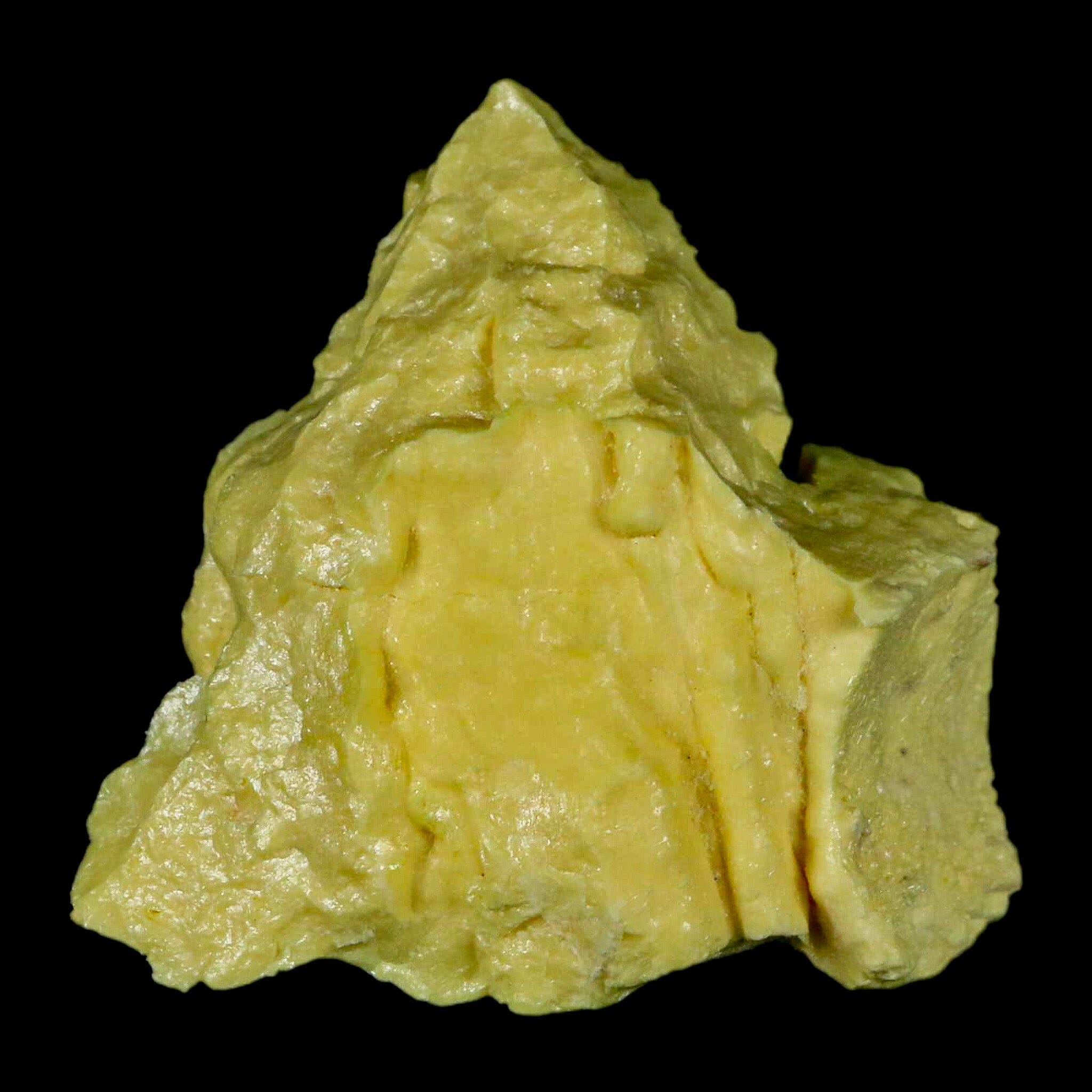 2.4" Rough Bright Yellow Sulfur Crystal Mineral Specimen From Louisiana - Fossil Age Minerals