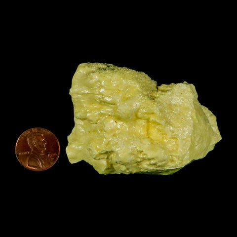 2.6" Rough Bright Yellow Sulfur Crystal Mineral Specimen From Louisiana - Fossil Age Minerals