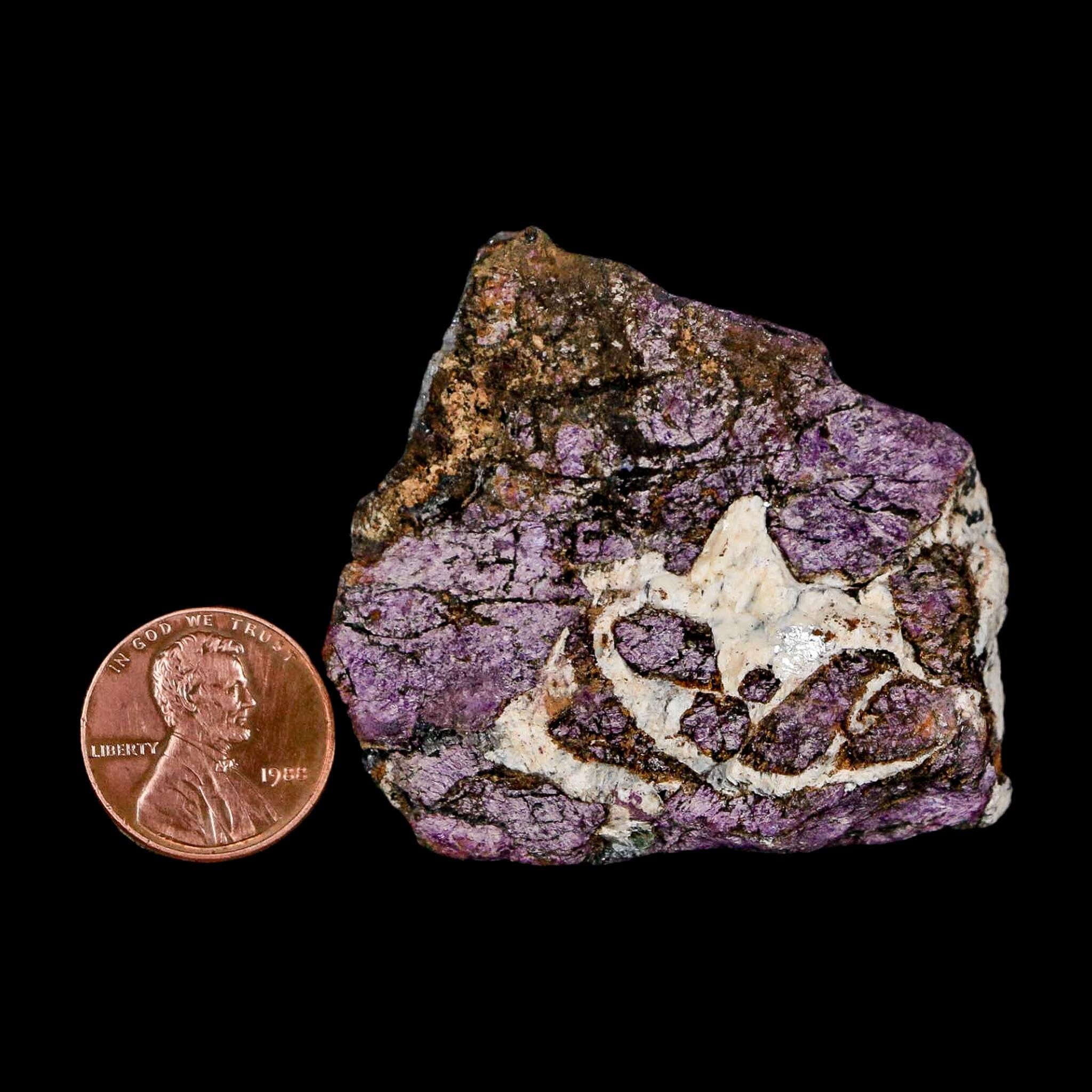 1.9" Rough Purple Purpurite Manganese Mineral Specimen Location Namibia - Fossil Age Minerals