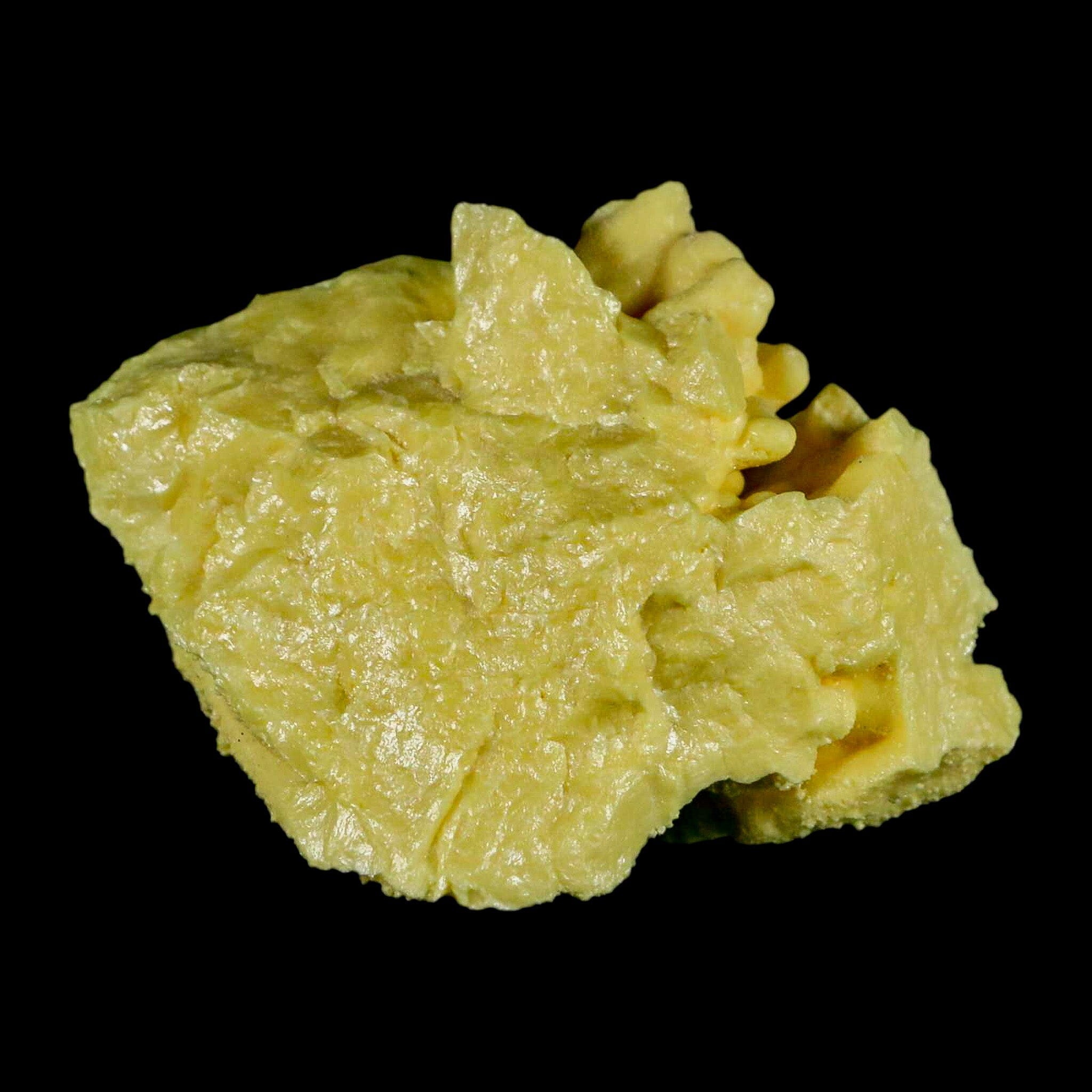 2.8" Rough Bright Yellow Sulfur Crystal Mineral Specimen From Louisiana - Fossil Age Minerals