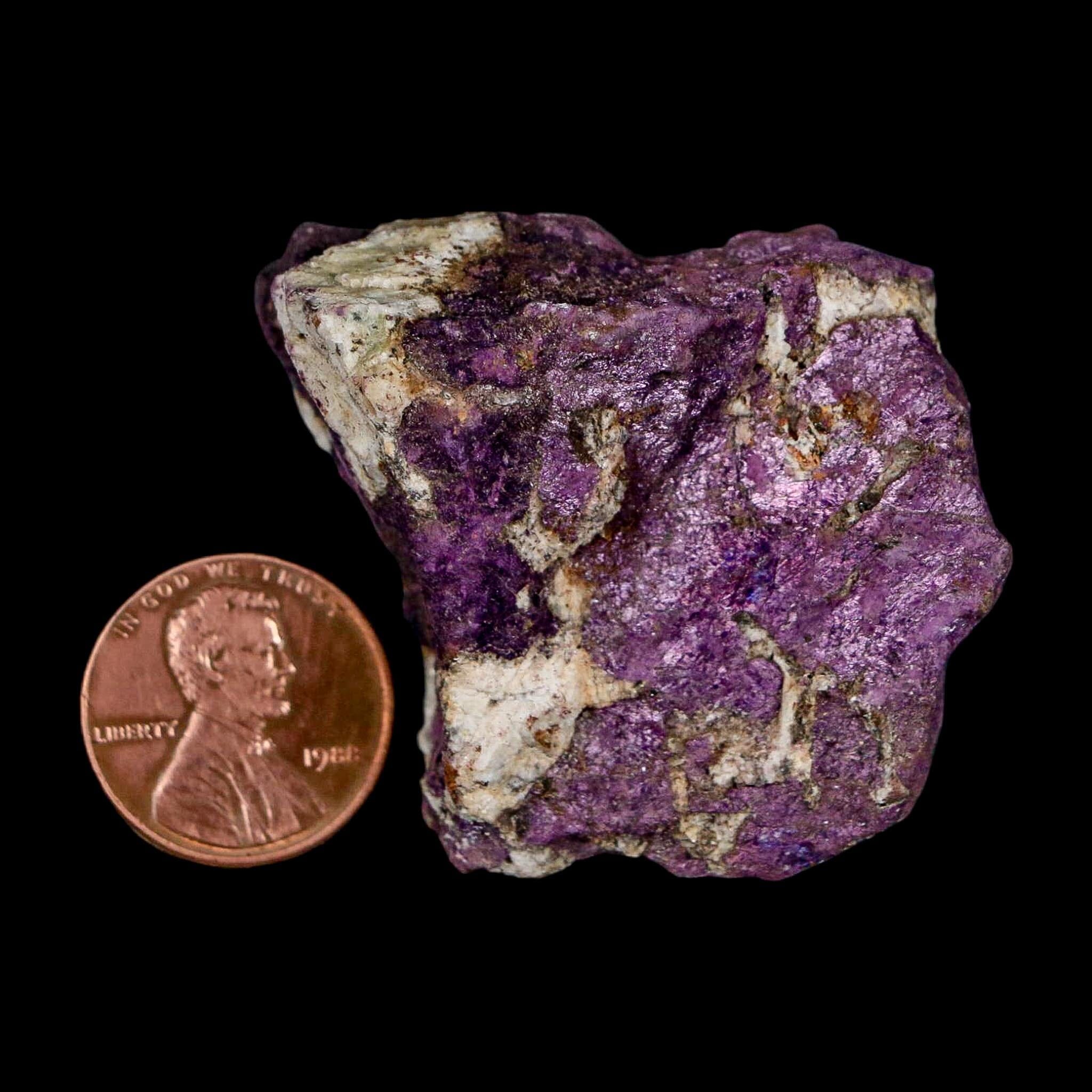 1.7" Rough Purple Purpurite Manganese Mineral Specimen Location Namibia - Fossil Age Minerals