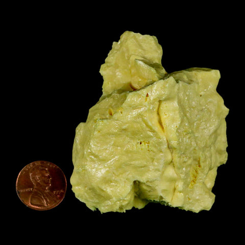 2.6" Rough Bright Yellow Sulfur Crystal Mineral Specimen From Louisiana - Fossil Age Minerals