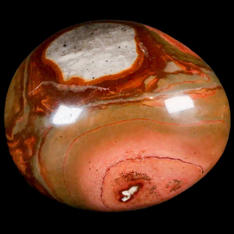 2.5" Polychrome Jasper Natural Polished Mineral Palm Stone Madagascar - Fossil Age Minerals
