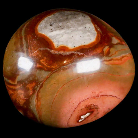 2.5" Polychrome Jasper Natural Polished Mineral Palm Stone Madagascar - Fossil Age Minerals