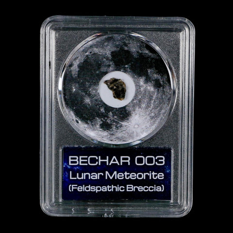 Moon Rock Lunar Meteorite Bechar 003 Algerian Sahara Desert Discovered 2022 COA