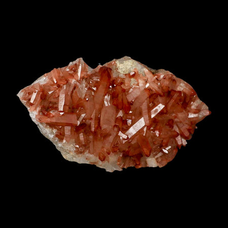 6" Natural Red Ferruginous Quartz Crystal Cluster Mineral Specimen Meknes Morocco