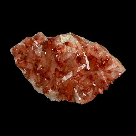 6" Natural Red Ferruginous Quartz Crystal Cluster Mineral Specimen Meknes Morocco
